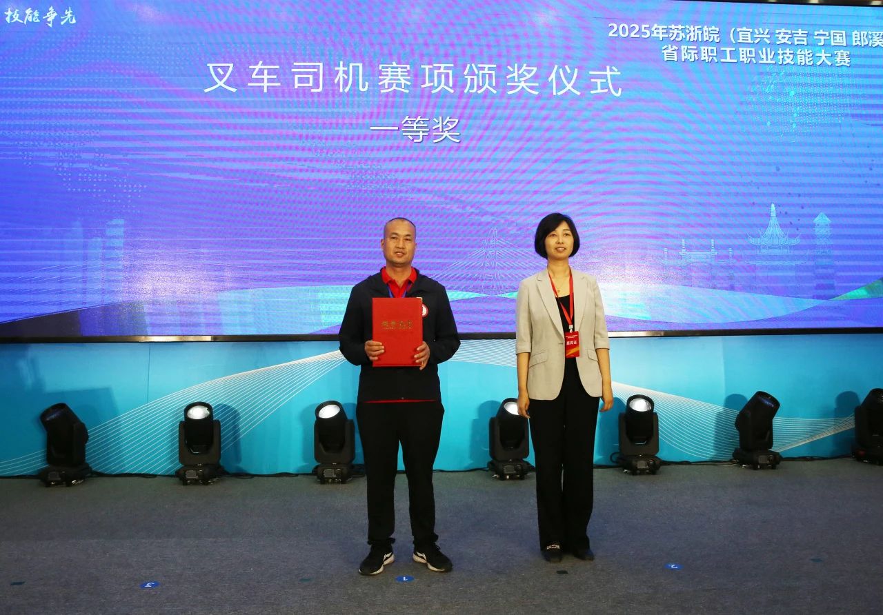 喜报｜MYBALL迈博“刘德华”一举夺冠！省际技术大赛包揽冠亚军，叉车班再获佳绩！
